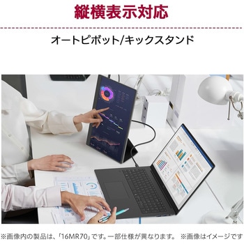 17インチ モバイルモニター(2560x1600/IPS/アンチグレア/TypeCx2/miniHDMI/オートピボット/スピーカー/縦横表示対応スタンド/3年保証) LG