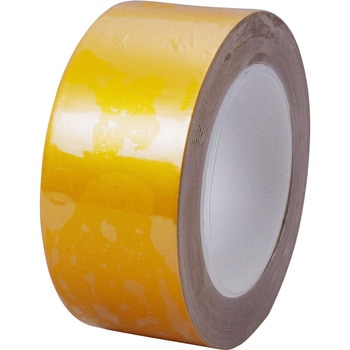 【色: 黄】再帰反射ラインテープ 黄色 幅100mmx22m 厚さ0.16mm