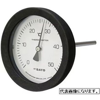 バイメタル式温度計(アクリル) - 佐藤計量器製作所