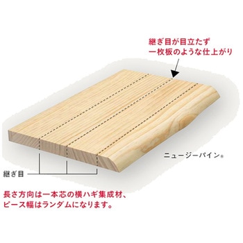 ミミ付き棚板 ウッドワン