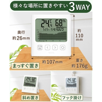 グラフ付きデジタル温湿度計TT-594IV タニタ