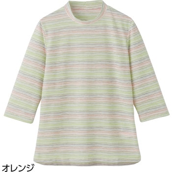 821699 7分袖背中ゆったり着心地Tシャツ 愛情介護