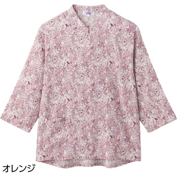 821161 7分袖ロングファスナーTシャツ 愛情介護