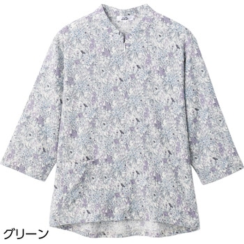 821161 7分袖ロングファスナーTシャツ 愛情介護