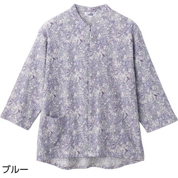 821161 7分袖ロングファスナーTシャツ 愛情介護