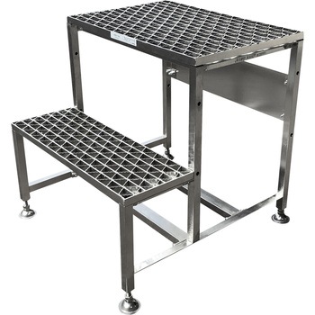 ユニバーサルデザイングレーチング 作業台・踏み台 2段用 カワグレ