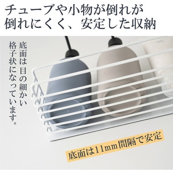バスルーム ディスペンサーラック お風呂 マグネット 収納 浴室 ラック フック付 シャンプーラック エレコム