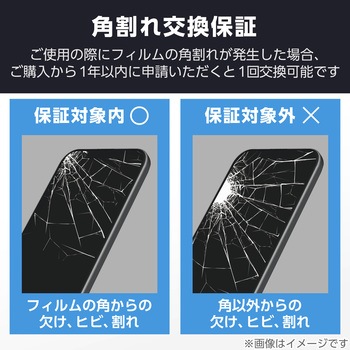 iPhone 16e / 14 / 13 / 13Pro ガラスフィルム 高透明 全面保護 365日保証 ダイノレックス(R) 表面硬度10H エレコム