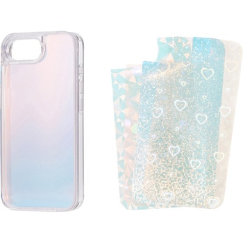 iPhone 16e ケース ハイブリッド 衝撃吸収 カメラレンズ保護設計 硬度5H 背景 カラーシート付 エレコム