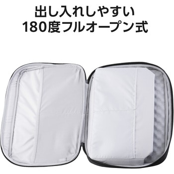 パソコンケース ハンドル付 PCバッグ 衝撃吸収 ダブルファスナー 撥水加工 ZEROSHOCK エレコム