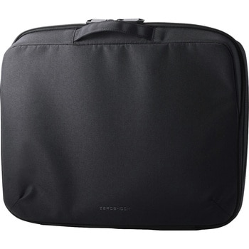 パソコンケース ハンドル付 PCバッグ 衝撃吸収 ダブルファスナー 撥水加工 ZEROSHOCK エレコム