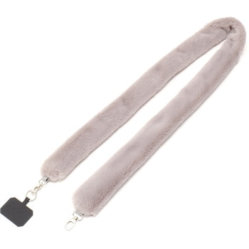 Rename チュールフリル シアー ファー スマホショルダー マルチストラップ - トップハウス