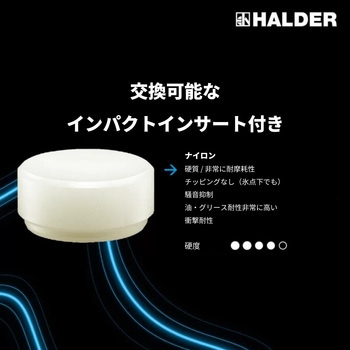 ドロップハンマー/ パンチのセット 4本 Halder