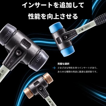 SIMPLEXハンマー TPEソフト；強化型鋳鉄製ハウジングとグラスファイバー製ハンドル Halder