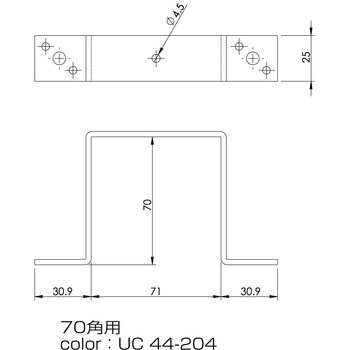 正角型角バンド(鉄/ユニクロめっき) 大里