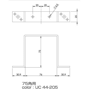 正角型角バンド(鉄/ユニクロめっき) 大里