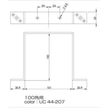 正角型角バンド(鉄/ユニクロめっき) 大里