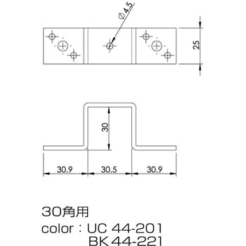 正角型角バンド(鉄/黒塗装) 大里