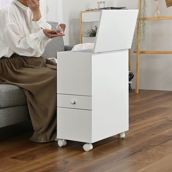 収納できるスリムメイクワゴン フクダクラフト