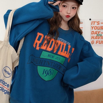 ビッグシルエット プルオーバー カレッジロゴ プリント スウェット トレーナー トップハウス