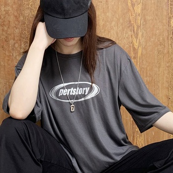 ビッグシルエット ストリート ルーズスタイル プリント 半袖 Tシャツ トップハウス