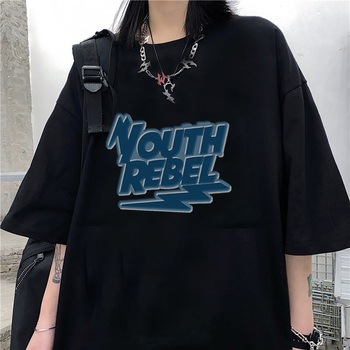 ビッグシルエット ルーズ シンプル 古着風 フロント ロゴ オーバーサイズ 半袖 Tシャツ トップハウス