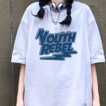 ビッグシルエット ルーズ シンプル 古着風 フロント ロゴ オーバーサイズ 半袖 Tシャツ トップハウス