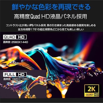 27インチ QHD165Hzゲーミングモニター画面回転 WIS