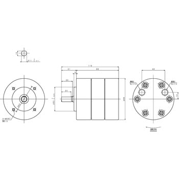 エアモータ単体/VAシリーズ 三栄精機製作所