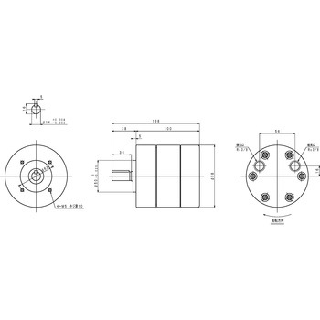 エアモータ単体/VAシリーズ 三栄精機製作所