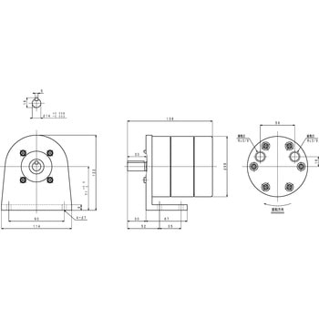 エアモータ単体/VAシリーズ 三栄精機製作所
