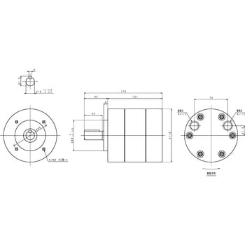 エアモータ単体/VAシリーズ 三栄精機製作所