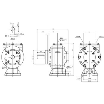 エアモータ単体/VFシリーズ 三栄精機製作所 空圧補器関連商品 【通販