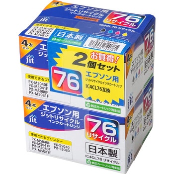 リサイクルインク EPSON対応 IC4CL76 JIT リサイクルインク(エプソン ...