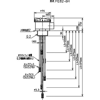 液体用電極式レベルセンサ  FE形 ノーケン