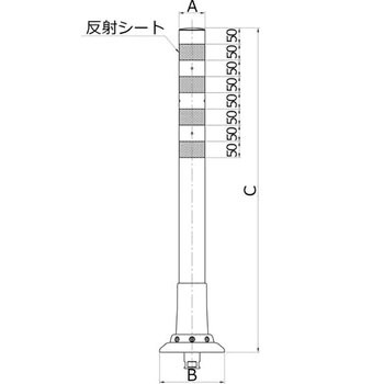 KC-1000 R 可動式・1本脚KCタイプΦ200 1本 ニッタ化工品 【通販サイト