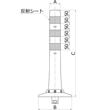 可動式・1本脚KCタイプΦ250 ニッタ化工品