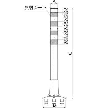 可動式・3本脚KC3タイプΦ250 ニッタ化工品
