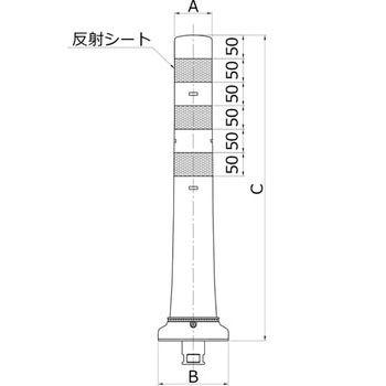 可動式・1本脚KLタイプΦ150 ニッタ化工品