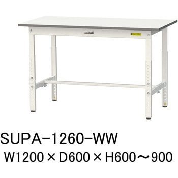 軽量作業台/耐荷重150kg_高さ調整H600～900_ワークテーブル150シリーズ 山金工業