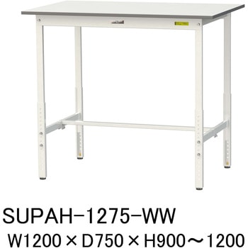 軽量作業台/耐荷重150kg_高さ調整H900～1200_ワークテーブル150シリーズ 山金工業