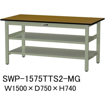 SWP-1575TTS2-MG �y�ʍ�Ƒ�/�ω׏d300kg_����+�����S�ʒI�t��_�Œ莮H740_�|���G�X�e���V��_���[�N�e�[�u��300�V���[�Y �R���H�� 18763027