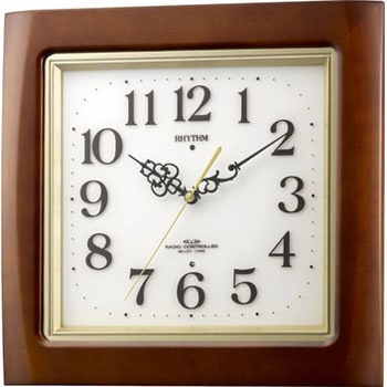 新品　リズム時計 チャイムメロディー4MN468RH06　 電波掛け時計 リズム時計 チャイムメロディー4MN468RH06 電波掛け時計