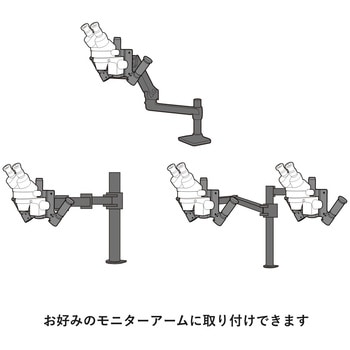 <モニターアーム取付>実体顕微鏡シリーズ マイクロネット