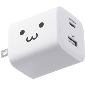 USB Type-C 充電器 PD 45W PPS 高速充電 USB-C ×1 USB-A ×1 折りたたみ式プラグ 小型 軽量 エレコム