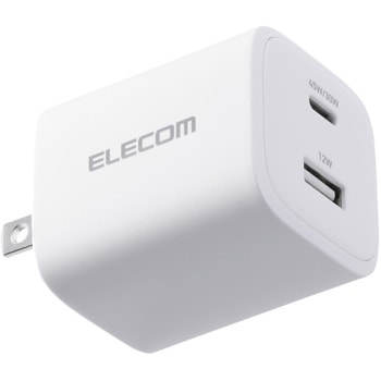 USB Type-C 充電器 PD 45W PPS 高速充電 USB-C ×1 USB-A ×1 折りたたみ式プラグ 小型 軽量 エレコム