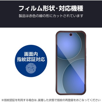 Google Pixel 9a ガラスフィルム 画面内指紋認証対応 アンチグレア 強化ガラス 表面硬度9H 指紋防止 飛散防止 反射防止 マット 気泡防止 エレコム