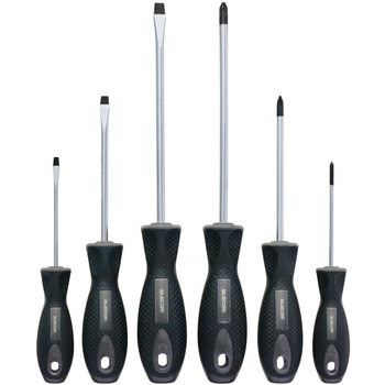 ドライバーセット 6本組 ネジ用 【プラスドライバー×3(#0/#1/#2) マイナスドライバー×3(3/5/6mm)】 エレコム