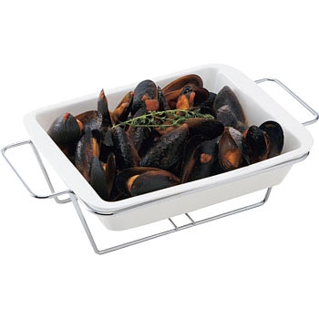 TA0119-H タントレクタンギュラープラターフレーム付 ミヤザキ食器 18782505