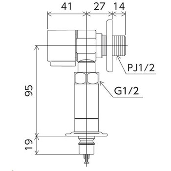 (寒)洗濯機用水栓(ウルトラファインバブル発生器付) KVK